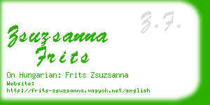 zsuzsanna frits business card